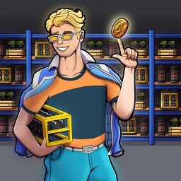 Ícone de Bitcoin Miner Bro - Tycoon